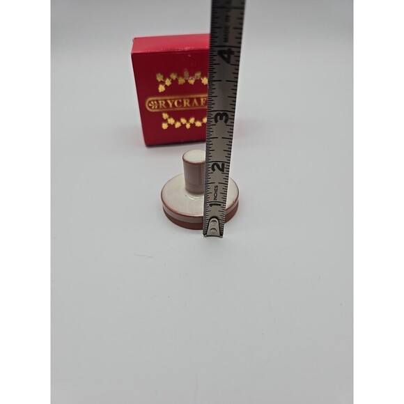 RYCRAFT Terra Cotta 2" Cookie Stamp Press Poinsettia Flower Christmas Pottery - Picture 6 of 7